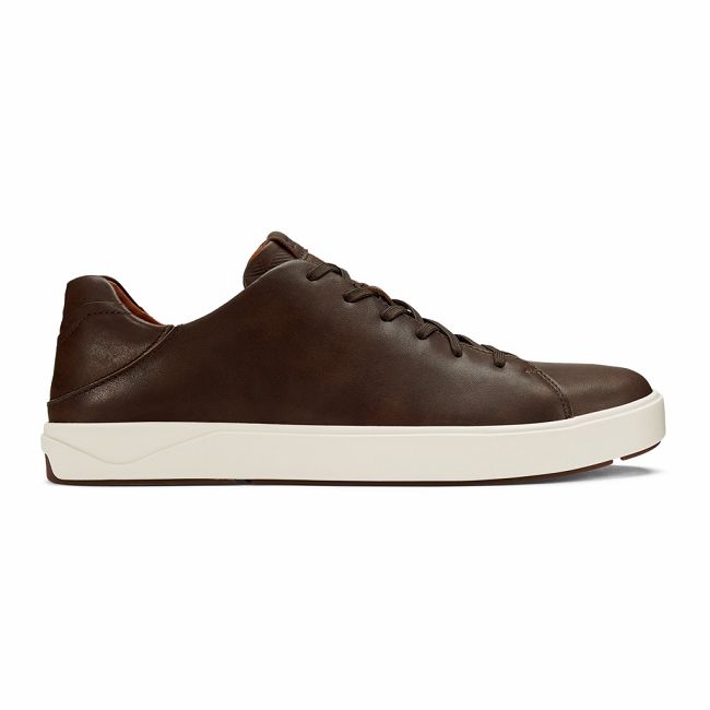 Olukai Men's Lae ahi LI Ili Sneaker - Dark Wood US941-378